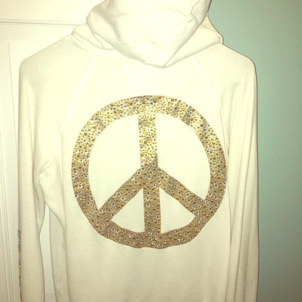 PINK Peace Sign Sweatshirt